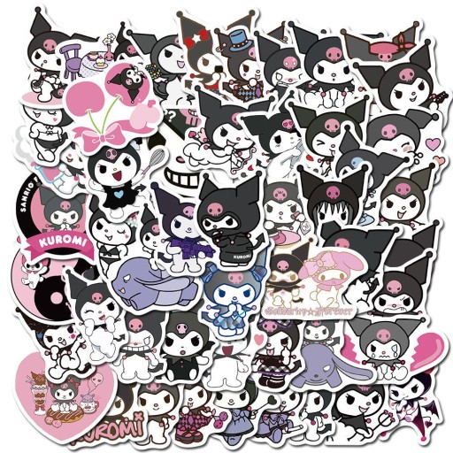 100 sztuk naklejki Hello Kit ty Kuromi moja