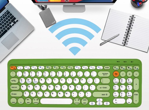 ПОЛНОРАЗМЕРНАЯ БЕСПРОВОДНАЯ КЛАВИАТУРА BLUETOOTH