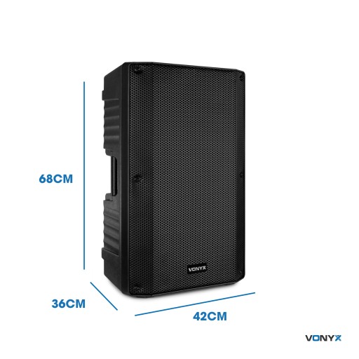 Мобильная акустическая система для вечеринок 15 дюймов BT 1000 Вт MP3 USB