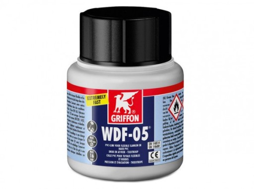 Griffon WDF-05 500г Клей с кисточкой для пластика