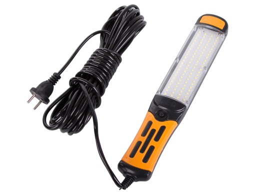 ЛАМПА ДЛЯ МАСТЕРСКОЙ 230В С МАГНИТОМ + КРЮК МОЩНАЯ ЛАМПА 96 LED COB