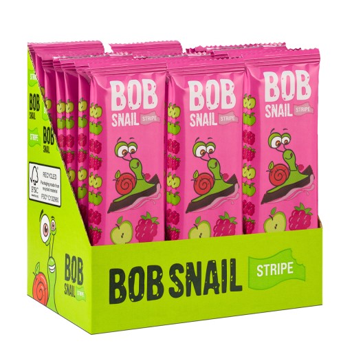 Фруктовые стрипсы Яблоко-малина ТМ BOB SNAIL 420г (30х14г)