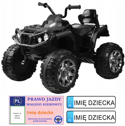 DUŻY MOCNY QUAD kład koła EVA światła LED PILOT