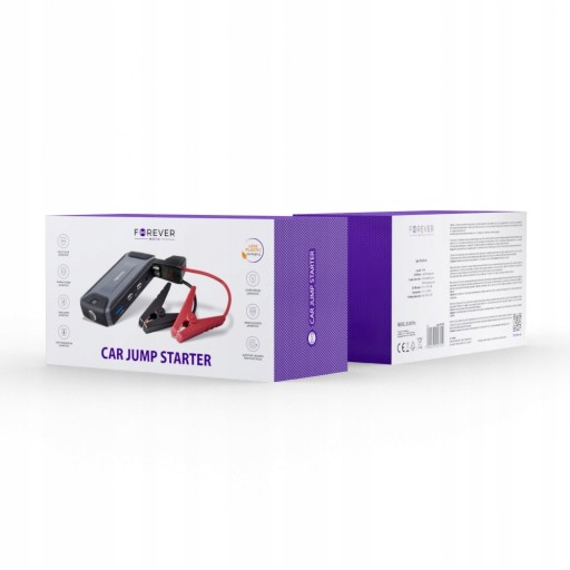 2n1 Booster Автомобильный стартер 12000 мАч USB-банк питания
