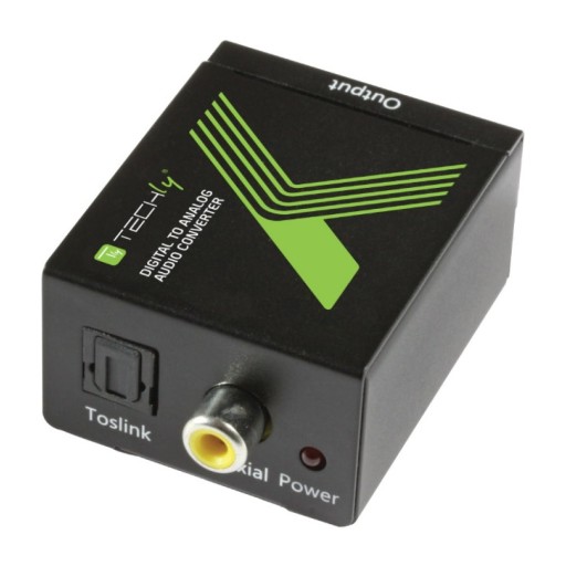 Techly Przetwornik DAC Toslink SPDIF Coaxial do Analog RCA L/R