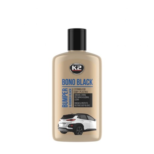 K2 BONO BLACK 250 МЛ ЧЕРНЫЙ ДЛЯ РЕЗИНЫ И ПЛАСТИКА