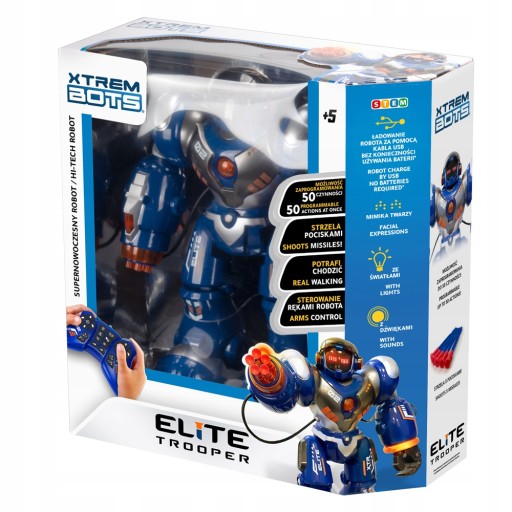 ROBOT XTREM BOTS ELITE TROOPER обучается программированию