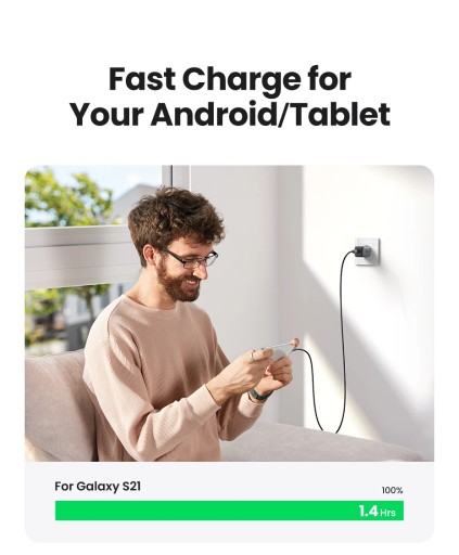 UGREEN 20 Вт 30 Вт GaN PD зарядное устройство Быстрое зарядное устройство USB типа C USB C PD3.0 QC3.0