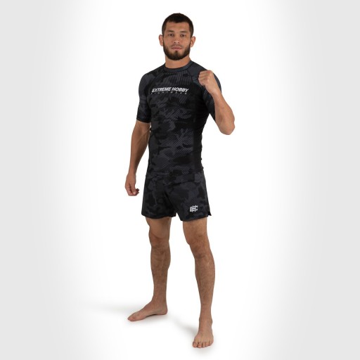 Мужской рашгард для ММА BJJ черный HAVOC M