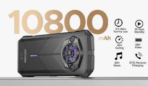 DOOGEE S PUNK PANCERNY Smartfon 16/256GB 10800mAh 6,58