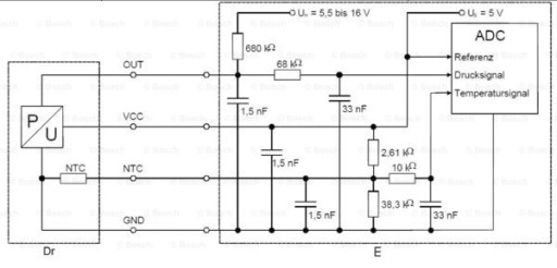 Датчик наддува BOSCH 0 261 230 245