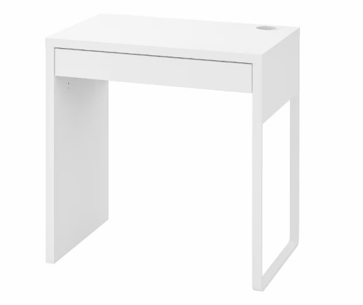 ИКЕА МИККЕ Стол, белый, 73х50 см