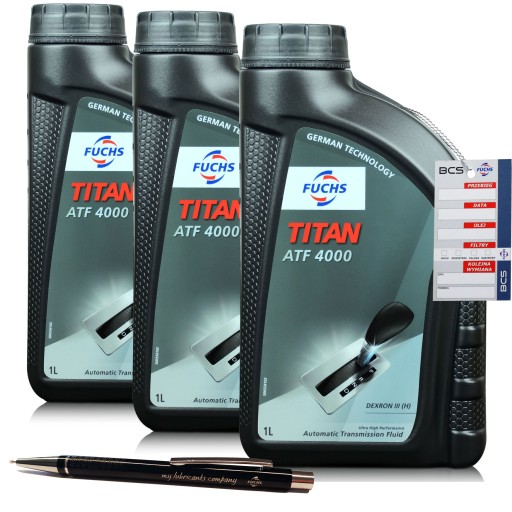 МАСЛО FUCHS TITAN ATF 4000 3 ЛИТРА 3 Л ДЛЯ РАСПРЕДЕЛИТЕЛЯ АВТОМАТИЧЕСКИХ ТРАНСМИССИЙ