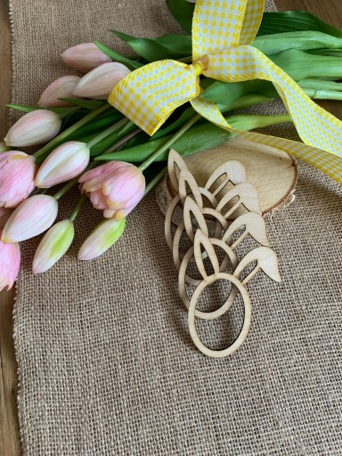 Wielkanocne uszy zajączka baza do makramy decoupage dla rękodzielników DIY