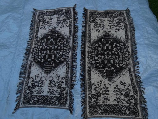 kilim retro vintage PRL 54X130 cm KOMPLET