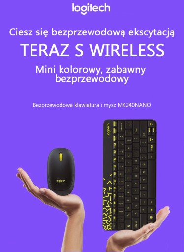 Беспроводная клавиатура и мышь Logitech MK240 Nano