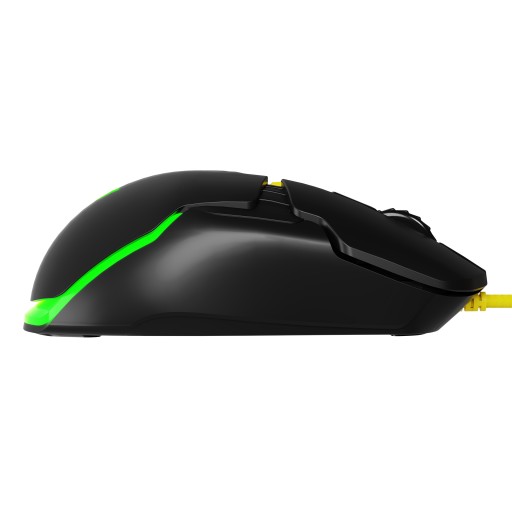 MYSZKA Z WYMIENNYMI PANELAMI PODŚWIETLANA RGB MODECOM VOLCANO JAGER CZARNA