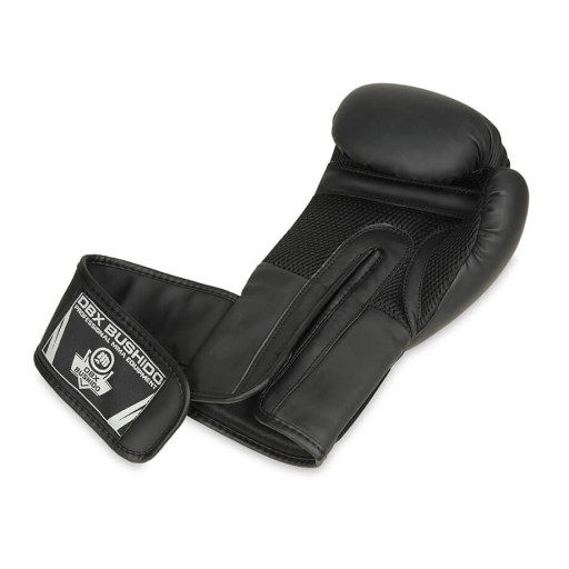 МАТОВЫЕ ЧЕРНЫЕ БОКСЕРСКИЕ ПЕРЧАТКИ DBX BUSHIDO BLACK MASTER 16 УНЦИЙ