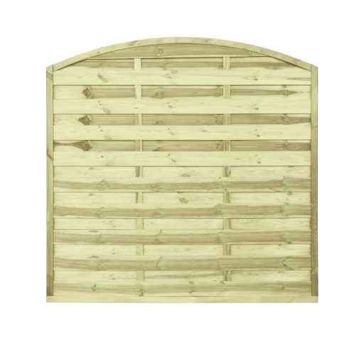 Забор деревянный, плотная арка, 180х180х3х4,5.