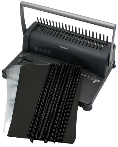 Profesjonalna bindownica Verotech VB-120 + czterootworowy dziurkacz +zestaw