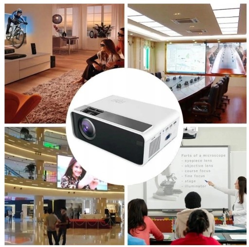 Inteligentny projektor ledowy HD 4k Wifi Bt