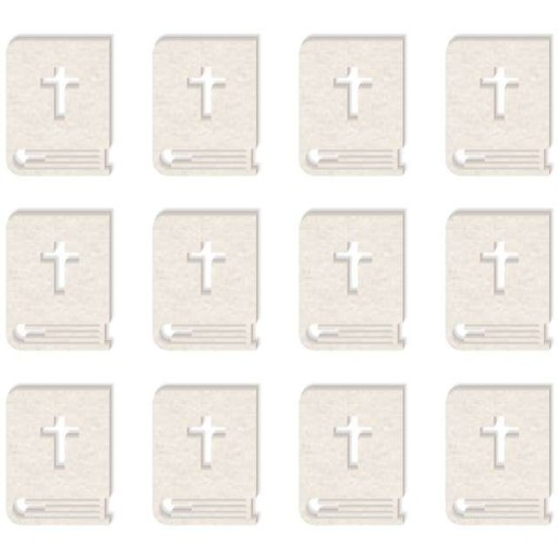 КАРТОННЫЕ скрапки Holy Bible Bible 19х25 мм, х12