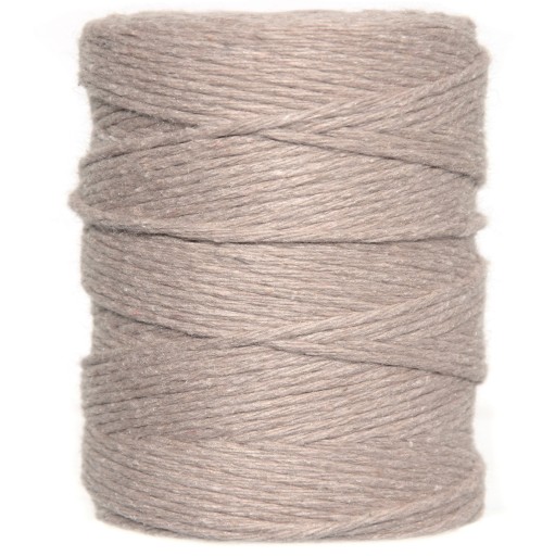 Sznurek bawełniany do makramy - beżowy, 2 mm, 300m