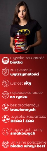 Odżywka białkowa wołowa BEEF + Białko serwatkowe WHEY - Amix Predator 2kg