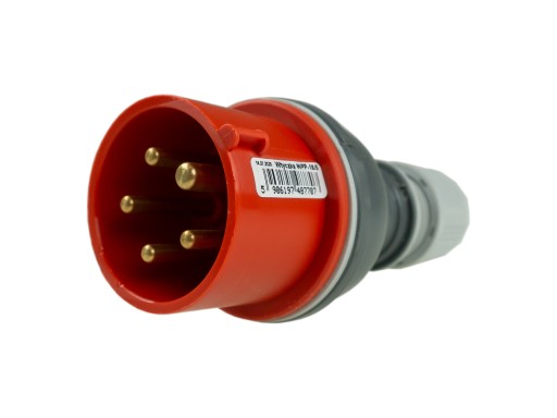Вилка питания ELEKTROMET TWIST IP44 5P 16A 400V