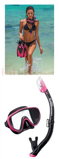TUSA SET маска SERENE PRO FP трубка DRY VALVE ласты FF19 подводное плавание XS