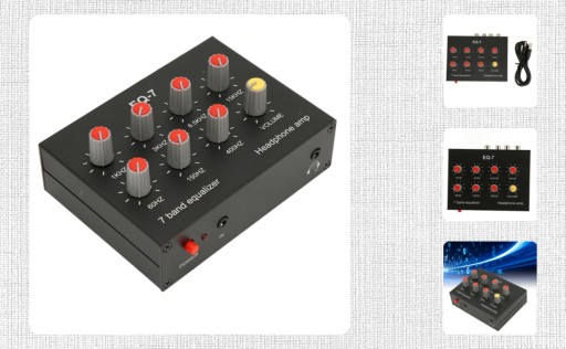 KOREKTOR DŹWIĘKU RCA 7-PASMA 12dB DC5V-12V