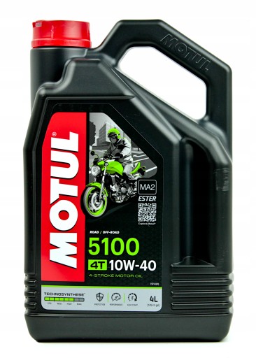 Olej MOTUL 5100 10W40 4L. + Filtr KN-113, Honda TRX350 TM Fourtrax, 00-06r.