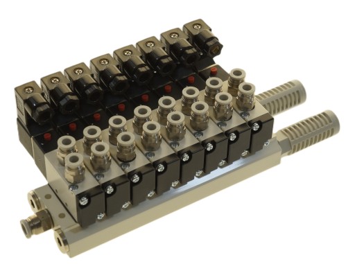 Wyspa 8 zaworowa AIRTAC Seria 100 5/2 - 1/8 - 12 V - 24V - 230 V