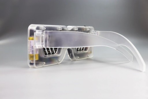Imprezowe OKULARY LED aktywne na dźwiękORANGE DIY