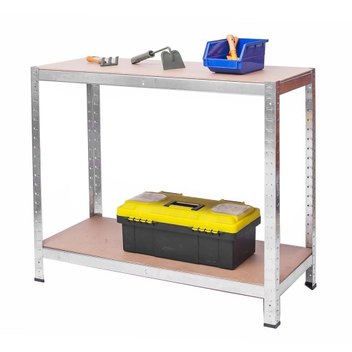 REGAŁ METALOWY MAGAZYNOWY ZESTAW 2 SZT. 180x90x40CM GARAŻ PIWNICA