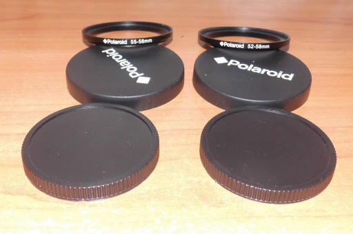 Комплект конвертеров Polaroid Series теле 2,2 + широкий 0,43 58 мм + красный 55 и 52