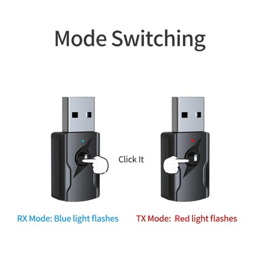 USB-адаптер с Bluetooth 5.0, аудиопередатчик и приемник AUX 3,5 мм для дома
