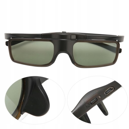 AKTYWNE OKULARY MIGAWKOWE 3D DLP LINK PROJEKTOR