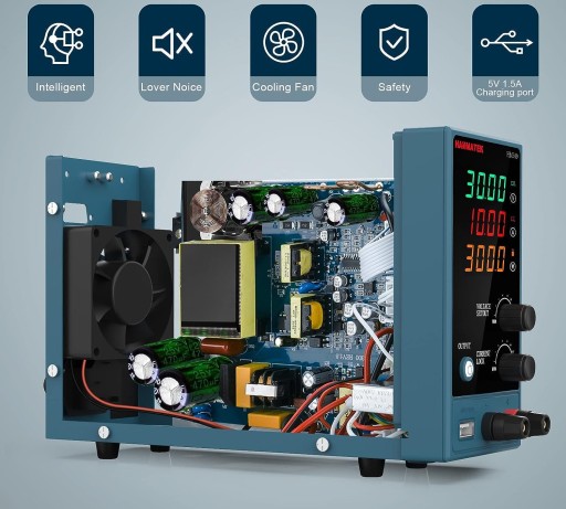 ЛАБОРАТОРНЫЙ БЛОК ПИТАНИЯ 30В 10А HANMATEK HM310 регулируемый, дисплей.