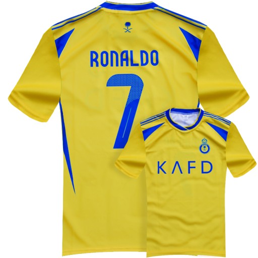 RONALDO 7 Strój Piłkarski i GETRY komplet koszulka ŻÓŁTY 140 NOWOŚĆ 2025!