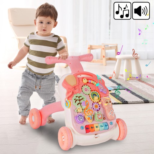 CHODZIK PCHACZ INTERAKTYWNY STOLIK EDUKACYJNY PANEL 5w1 DLA DZIECI MALUCHA