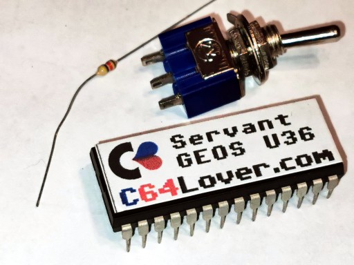 Commodore 128 C1128 U36 Function ROM GEOS SERVANT