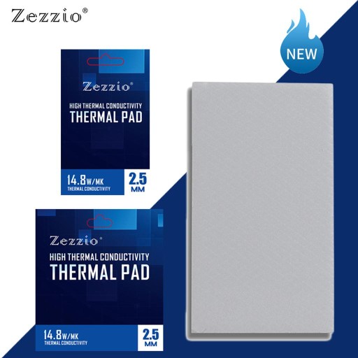 Silikonowa podkładka termiczna Smarownica 14,8 W/ do chłodnic procesora LED 85x45x1,0mm