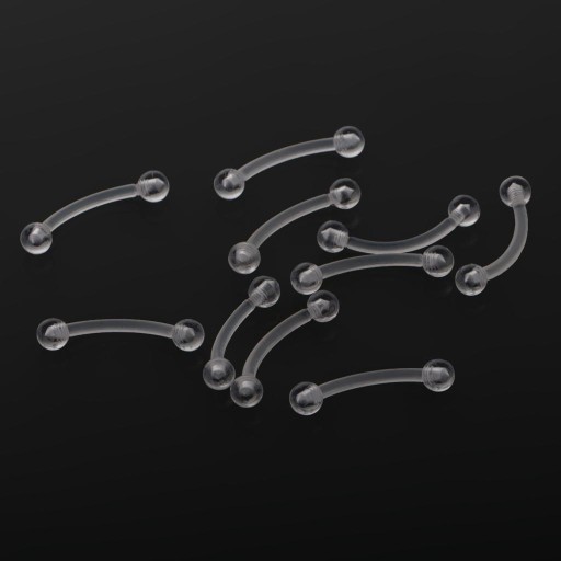 Kolczyki do brwi Pierścionki Body Piercing Biżuteria 8 szt