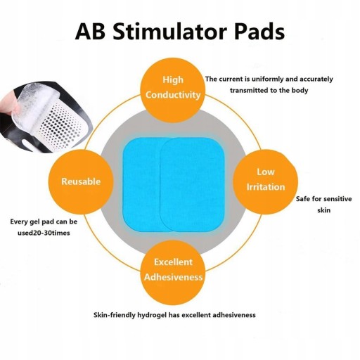 Гелевые подушечки для аксессуаров EMS для брюшной полости ABS