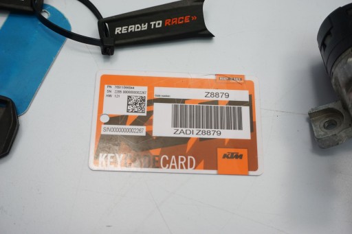 KTM 690 SMC R 19- ЗАМОК ЗАЖИГАНИЯ КОМПЬЮТЕРНЫЙ ЗАЛИВНЫЙ КЛЮЧ, НАБОР ЗАМКОВ, 2 ПРЕДМЕТА