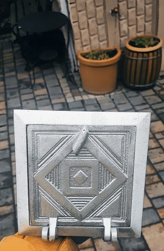 АЛЮМИНИЕВАЯ ДВЕРЦА ПЕЧИ, ЗАЖИМ ДЛЯ ПРОВЕРКИ ДЫМОХОДА ДВЕРЬ 17X17