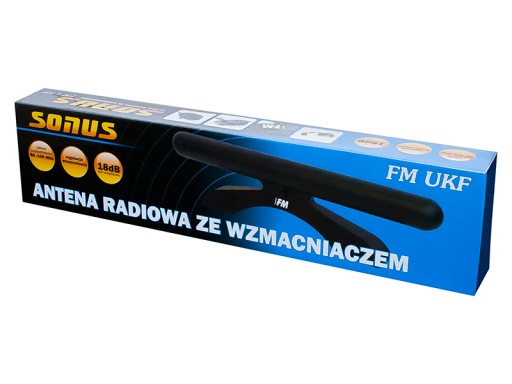 Комнатная радиоантенна Sonus FM с усилителем
