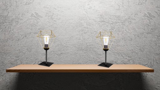 LAMPKA STOJĄCA BIURKOWA STOŁOWA DIAMENT LOFT