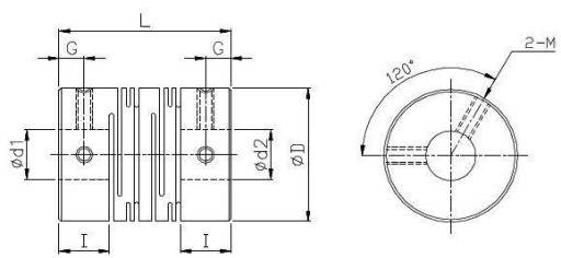 Sprzęgło z tworzywa SCP 8/8